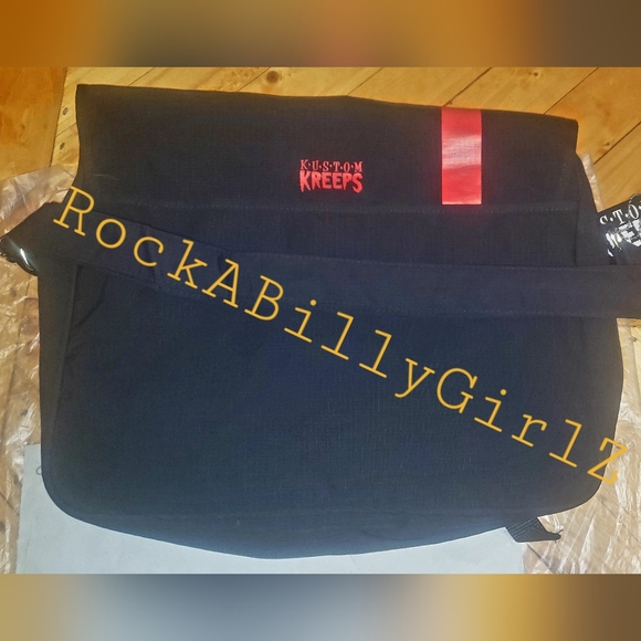 Sourpuss Man's Ruin Pinup Girl Martini Glass Tattoo Flash Laptop Messenger Bag - Picture 12 of 16